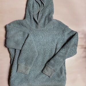 Cozy Light Green Sherpa Hoodie